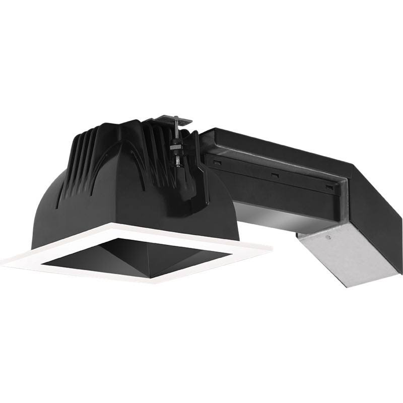 RAB REMODELER 4 inch Square 12W Dimmable Wall Washer 4000K 80 CRI Black Cone White Ring (RDLED4S12D-WN-B-W)
