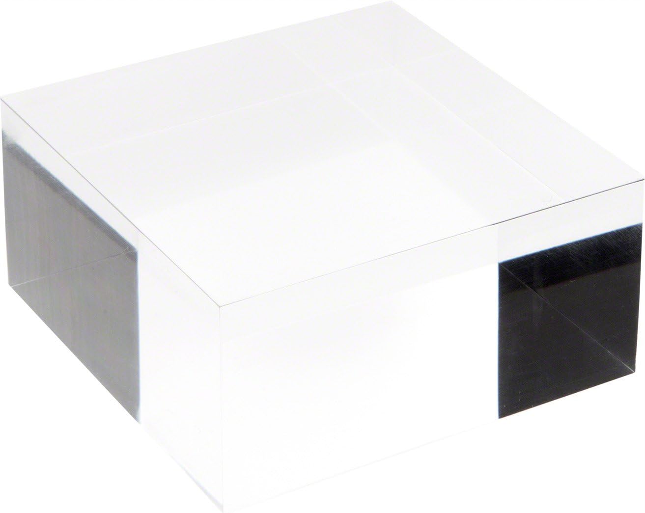 Plymor Clear Polished Acrylic Square Display Block, 2