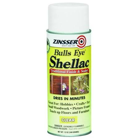 Zinsser 00408 Bulls Eye Clear Shellac 12 Ounce Spray