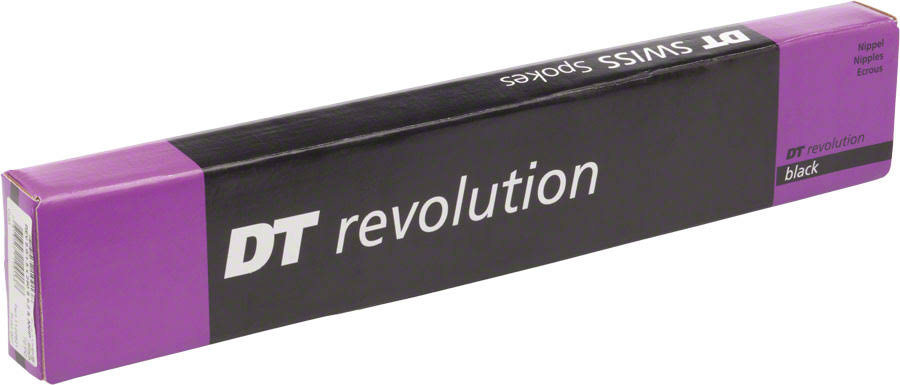 DT Swiss Revolution 2.0/1.5 291mm Black Spokes Box of 72