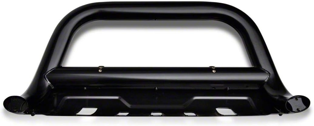 Barricade 3.50-Inch Oval Bull Bar with Skid Plate; Black Compatible with 05-15 Tacoma
