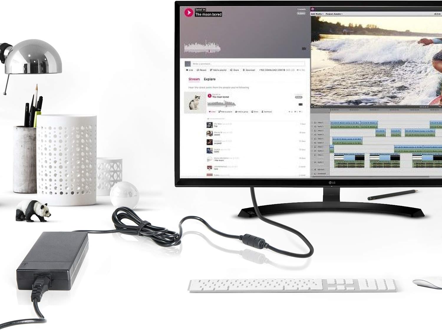 TAIFU 19V AC Adapter Charger Power Cord for LG LED LCD 32