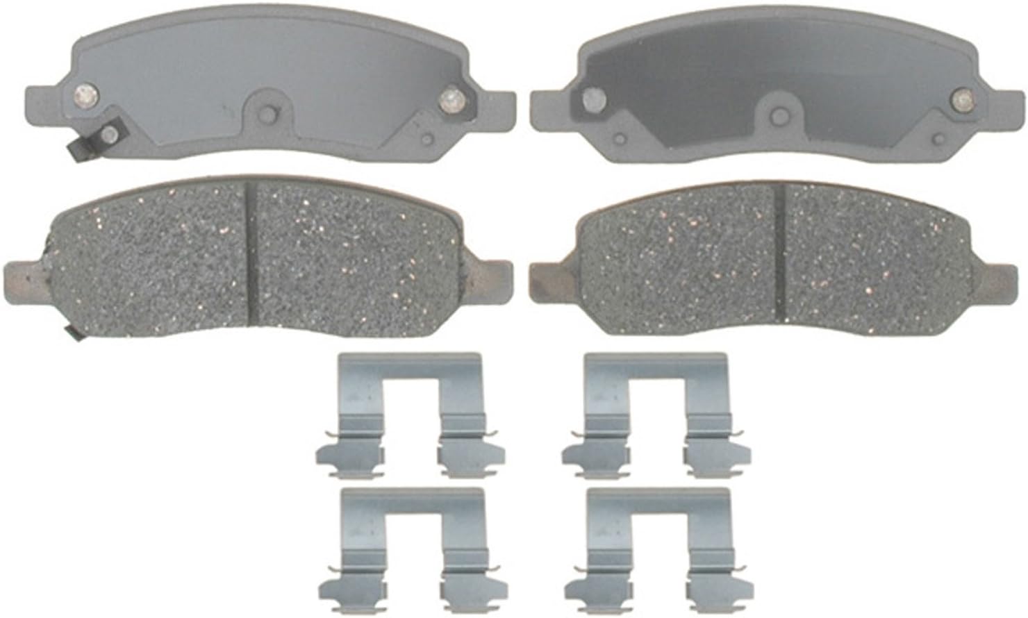 ACDelco Silver 14D1172CH Ceramic Rear Disc Brake Pad Set with Hardware