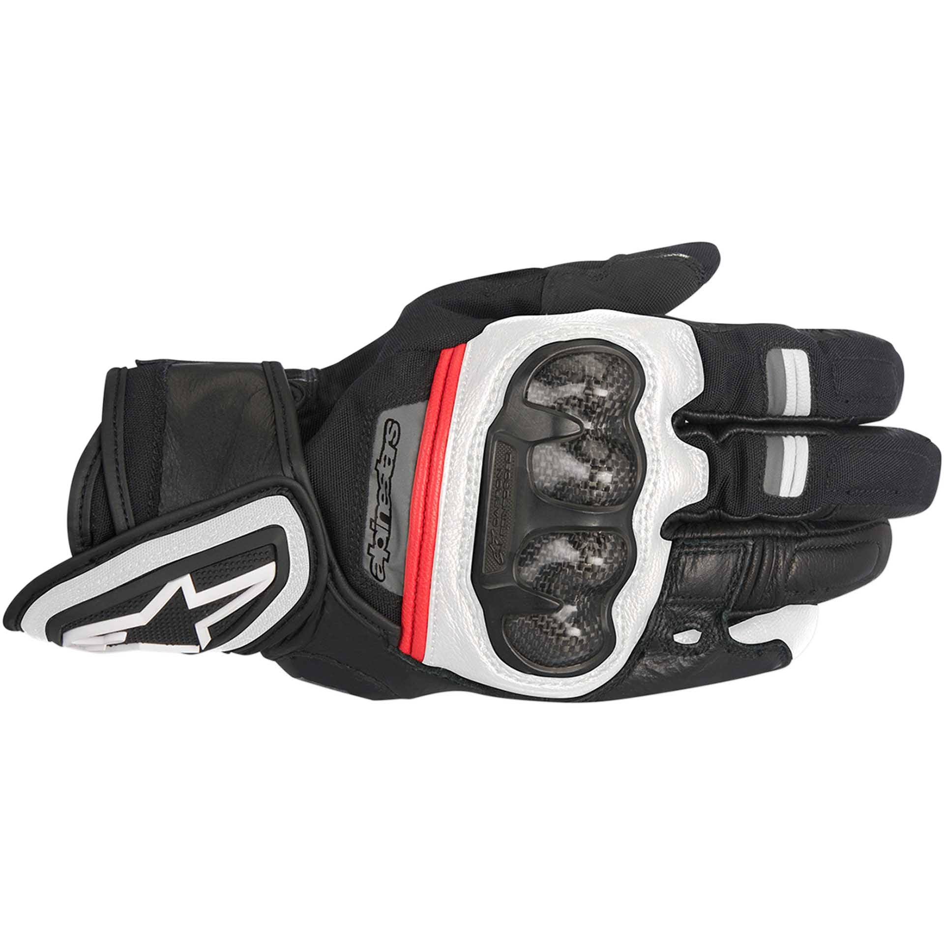 Alpinestars Rage Drystar Black White Red Gloves