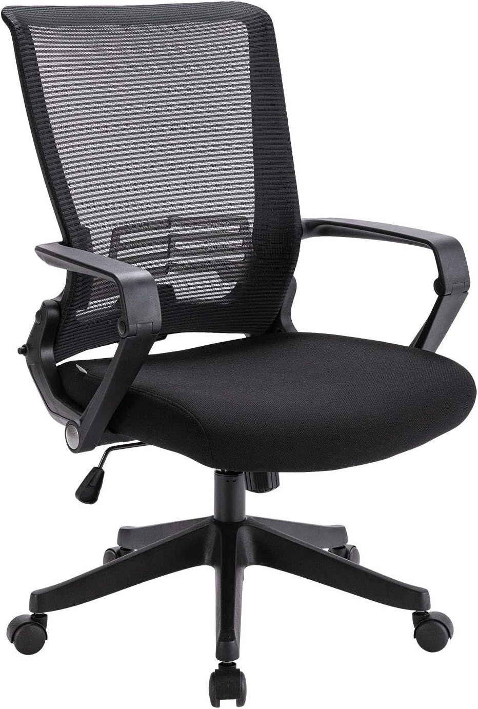 High Back Chair Mesh Office Chair - Adjustable Headrest with Arms, Lumbar Support
