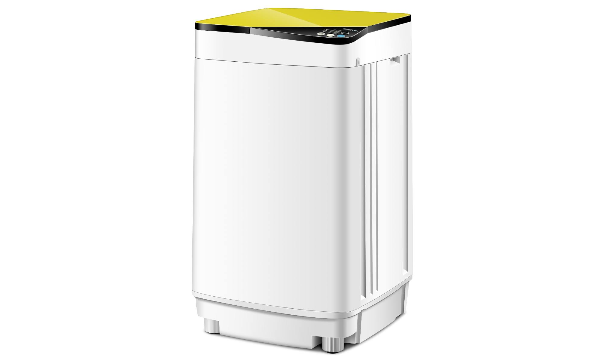 Full-Automatic Washing Machine 7.7 lbs Washer/Spinner Germicidal UV Light Yellow - White and Yellow