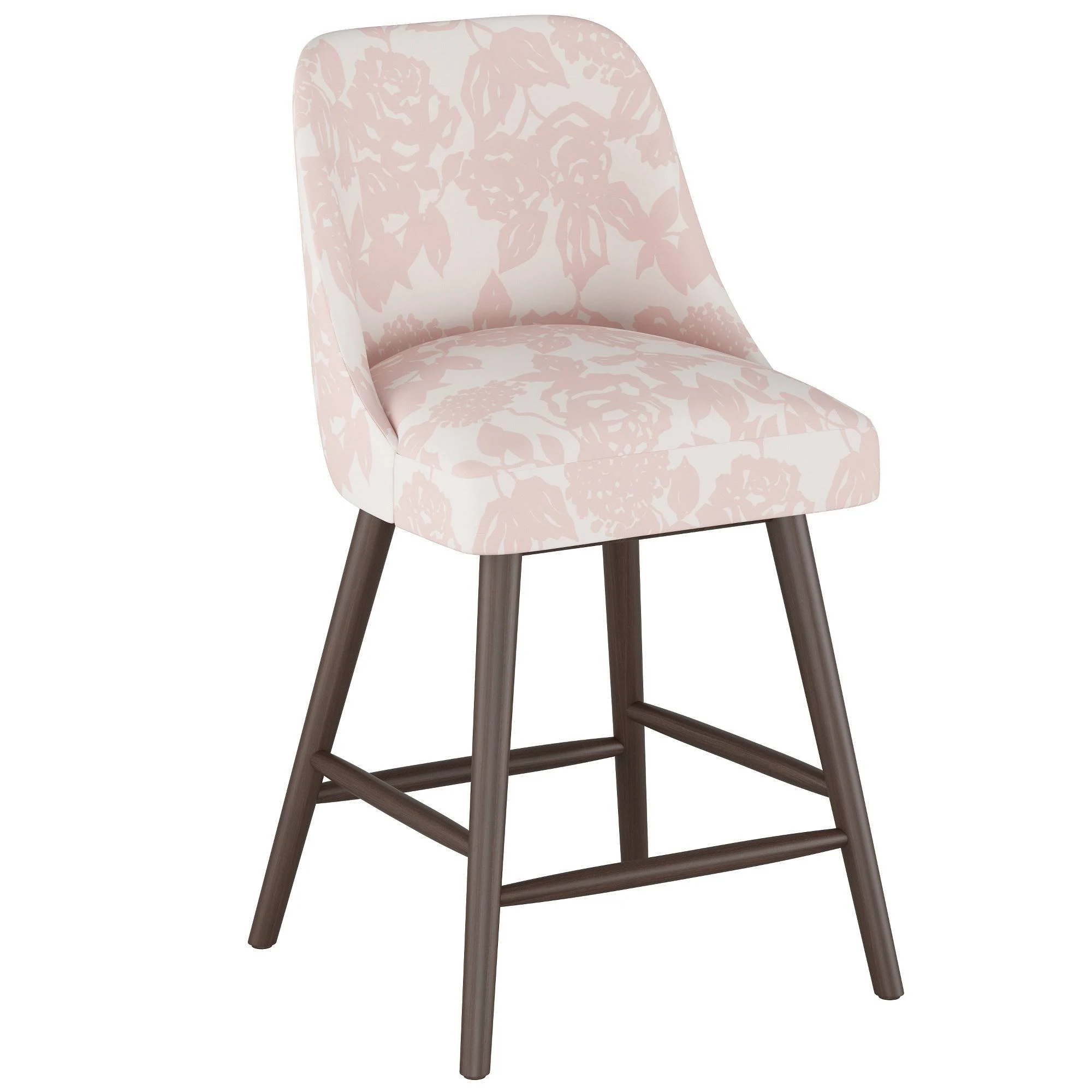 27x22 Geller Modern Counter Height Barstool Abstract Rose Pink - Project 62