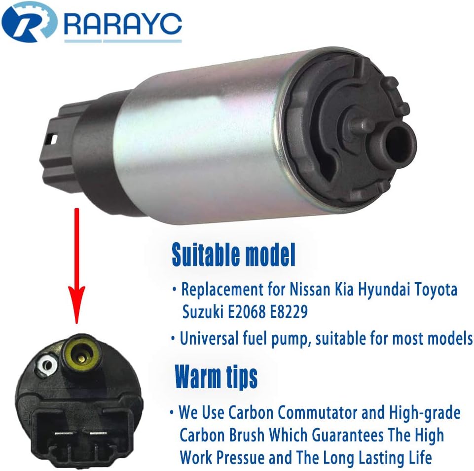 Electric Fuel Pump & Install Kit Fit Multiple Models Replaces E8229 E2068 E8213 EFP382A