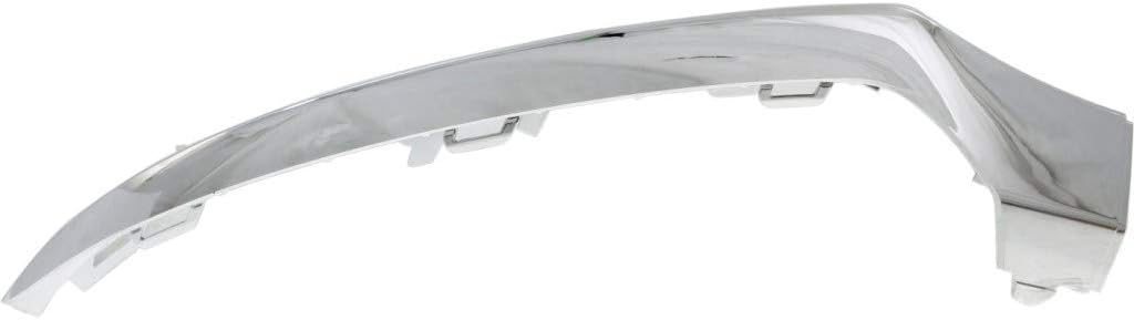 For Mercedes-Benz C300 / C400 Bumper Trim 2015 16 17 2018 Driver Side | Front | Molding | Chrome | Convertible/Coupe/Sedan | w/AMG Package | MB1046121 | 2058851374