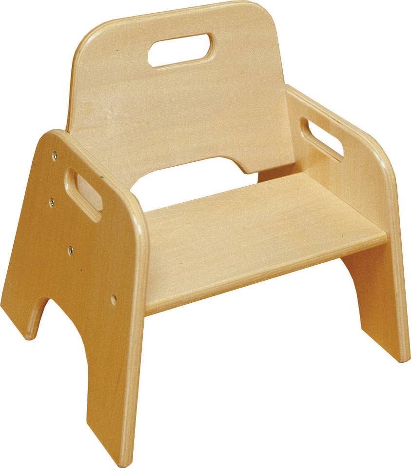 Ecr4kids ELR-18006 8x22 Stackable Wooden Toddler Chair - RTA - Set of 2