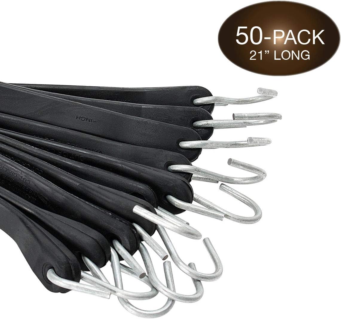 Pack of 50 Tarp Straps for Flatbed Trailers, 21