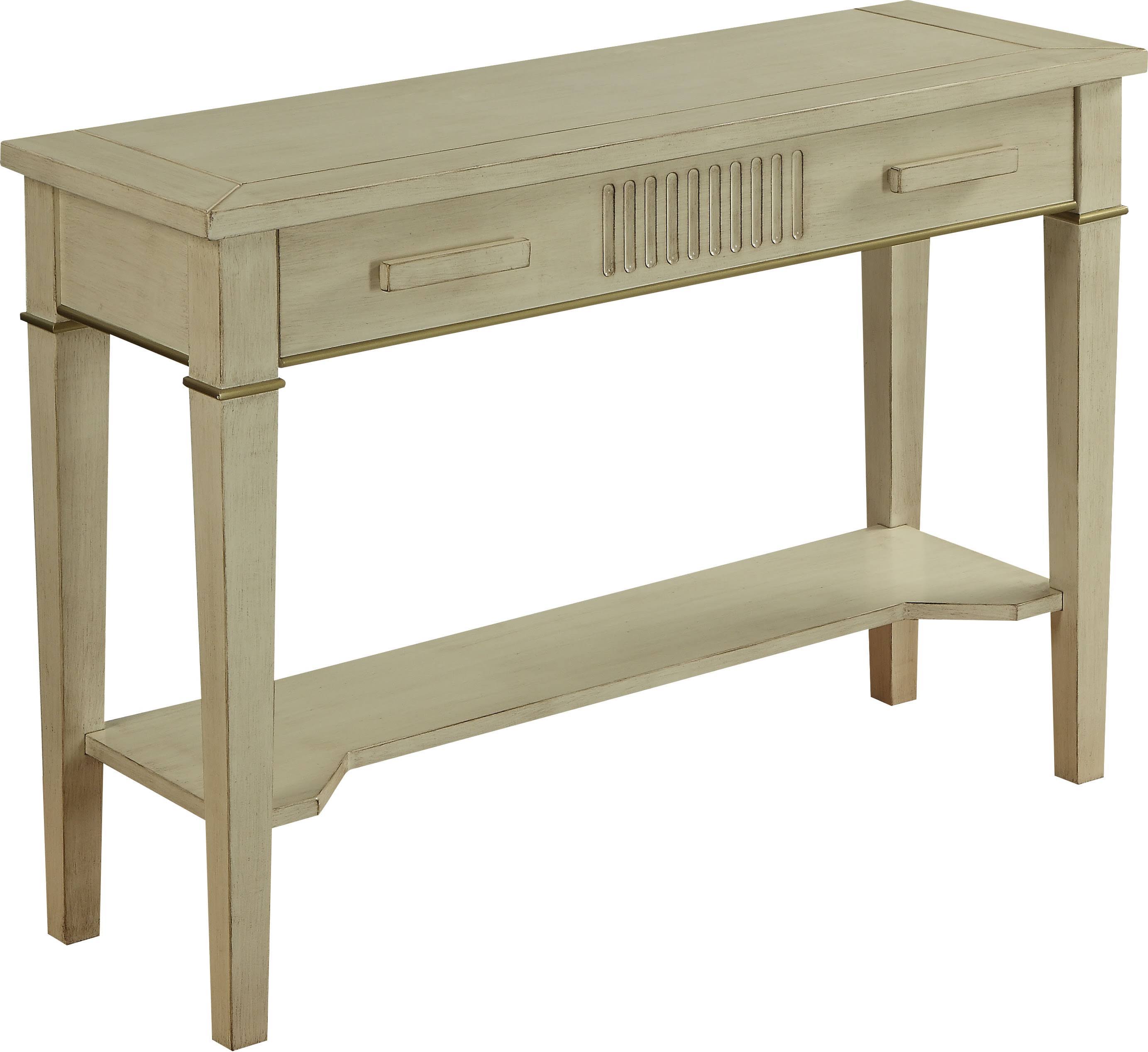 Acme Siskou Console Table Antique White