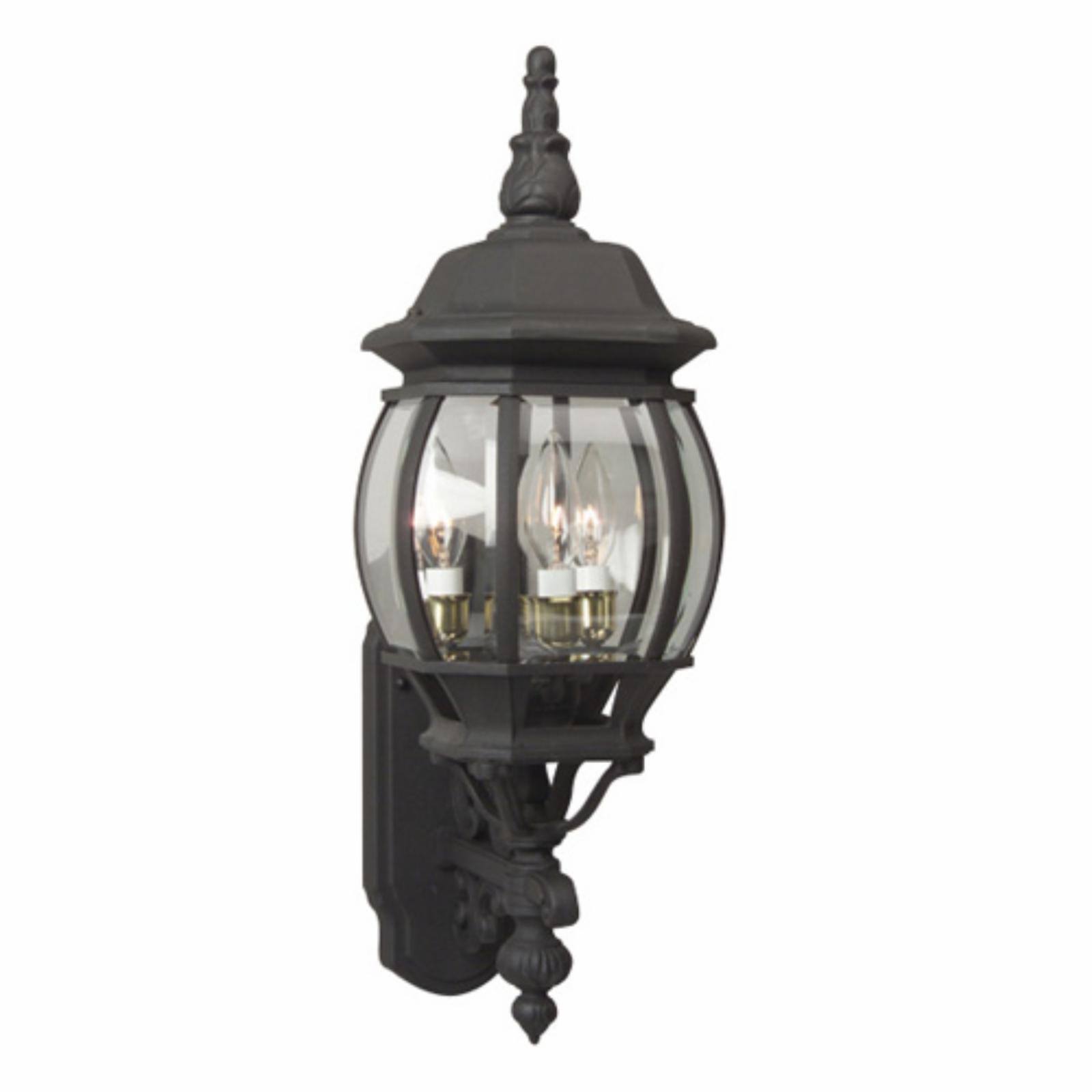 Craftmade French Style Z330 Outdoor Wall Light, Black