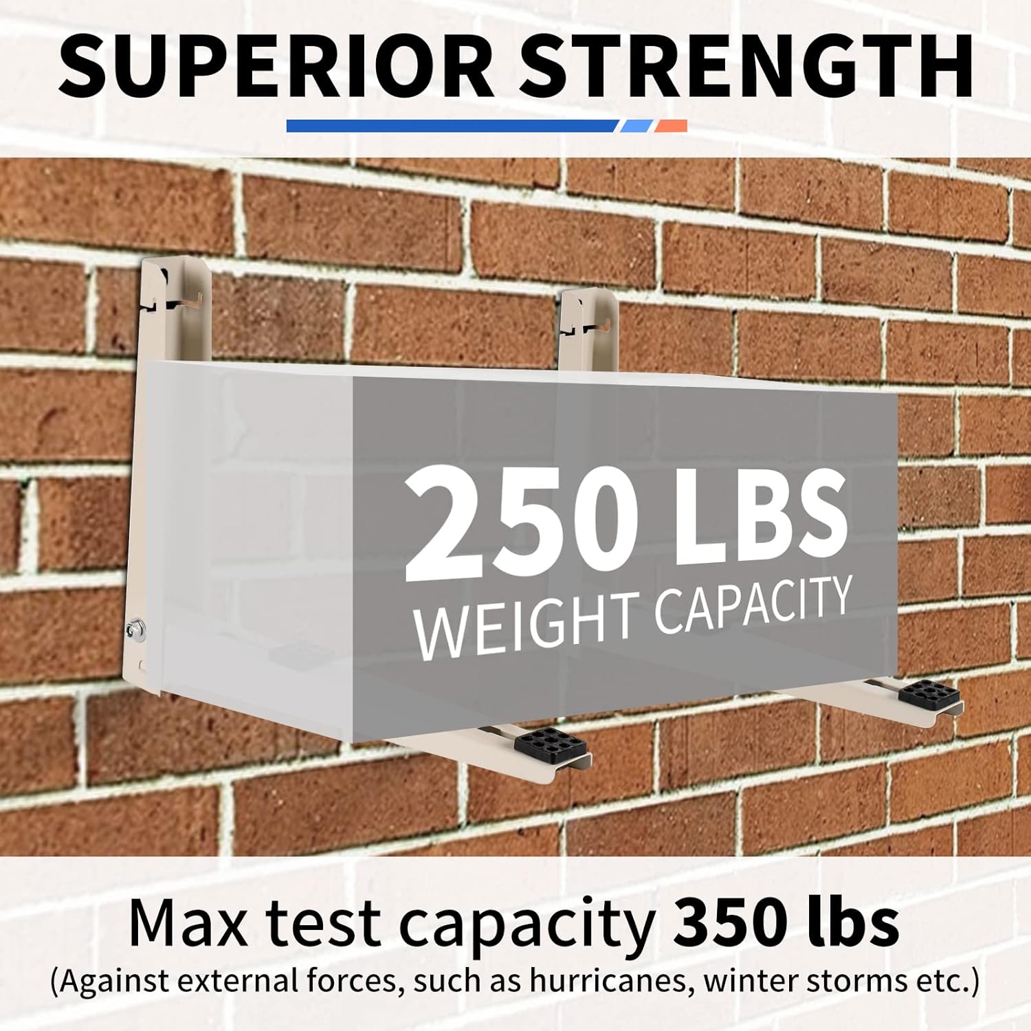 LILIJIA Mini Split Wall Mounting Bracket for 9000-18000 BTU Ductless AC/Heating System, Heavy Duty Foldable Condenser Mounting Brackets