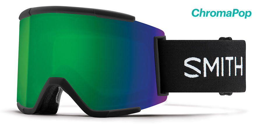 Smith Squad XL Goggles Black Chromapop Sun Green