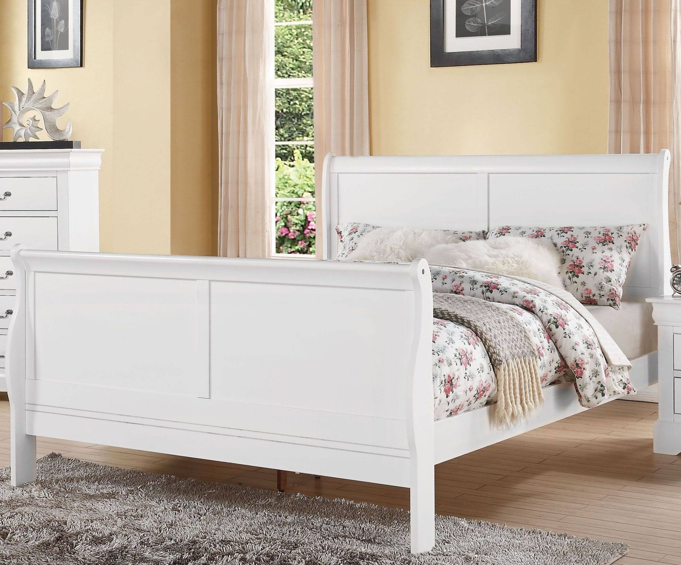 Acme Furniture 24494CK Louis Philippe III California King Bed White