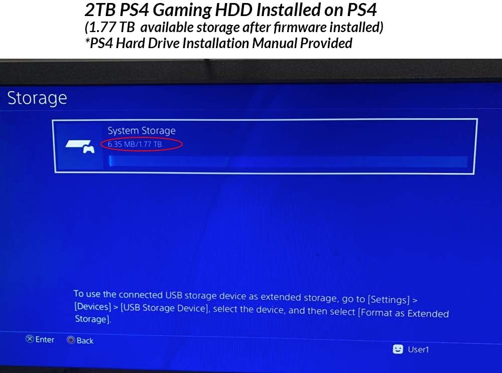 MaxDigitalData 2TB PS4 Hard Drive Upgrade Kit Bundle with Seagate 2TB 5400RPM 128MB Cache SATA 6Gb/s 2.5in Internal Hard Drive (Works for PS4 Game Console) Pack of 2