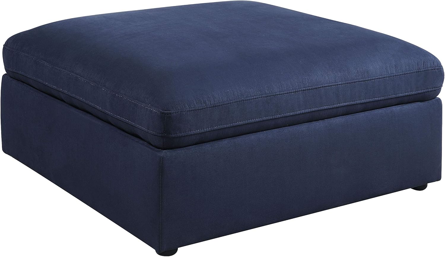 Acme Furniture Crosby Ottoman, Blue Fabric