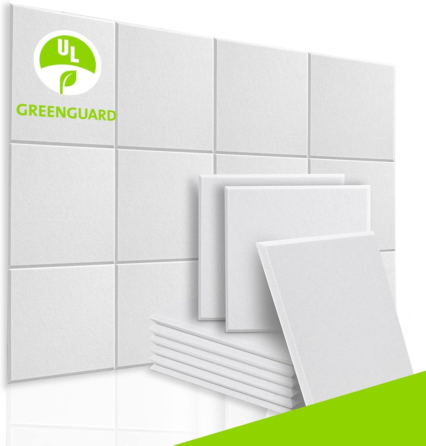 BUBOS 24 Pack Acoustic Panels Soundproof Wall Panels,12“x12“x0.4