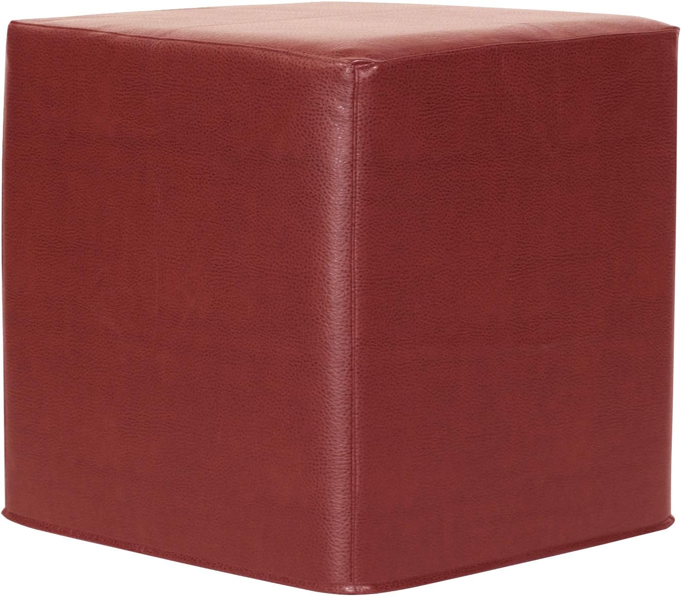 Howard Elliott No Tip Block Ottoman With Cover, Avanti Black