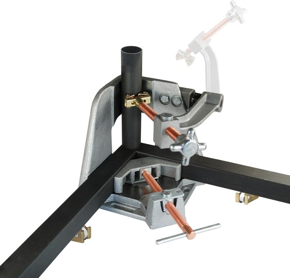 Strong Hand, 3-Axis Fixture Vise with Quick Acting Screw, Two Stand-Offs, Swing Away Arm with 3.75-Inch Miter Joint, 2.45-Inch T-Clearance - WAC35-SW