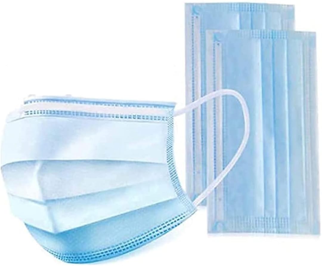 Pack of 720 Dust Face Cover with Elastic Ear Loop - Bulk TruMed Disposable, 3 Ply, Breathable & Anti-Pollution, Safe Mouth Shield for Adults and Kids