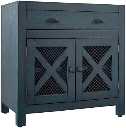 BOWERY HILL 2-Door Accent Chest in Blue