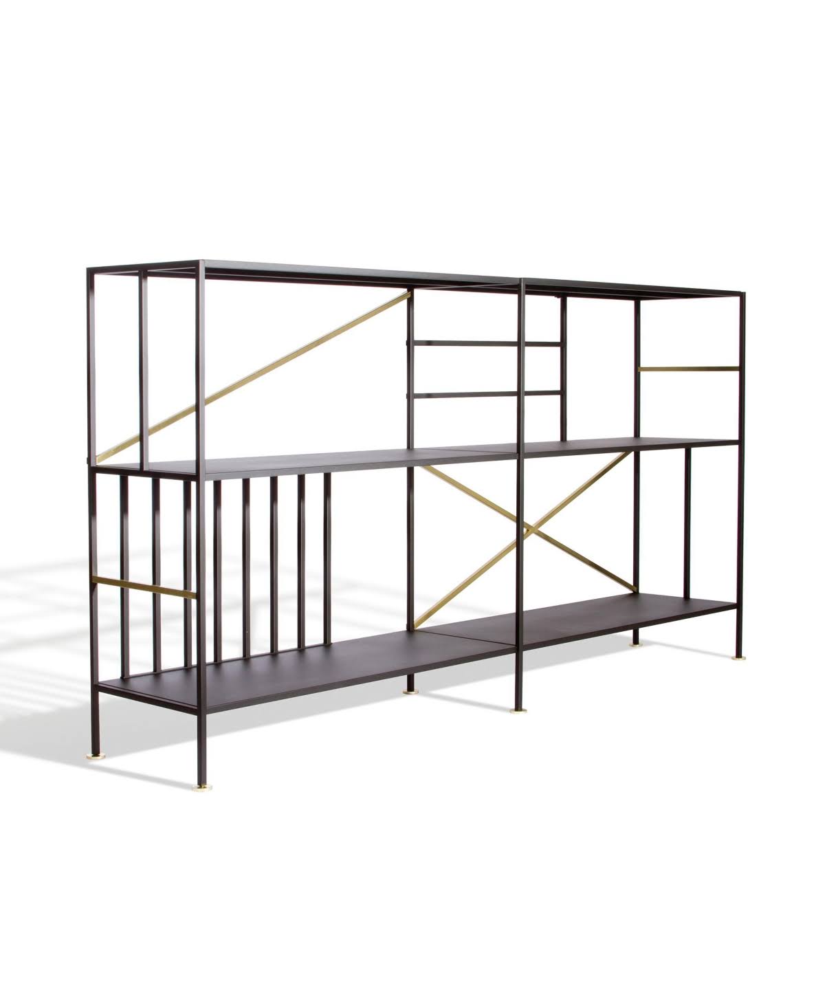 Sauder Boutique 2 Shelf Bookcase in Black