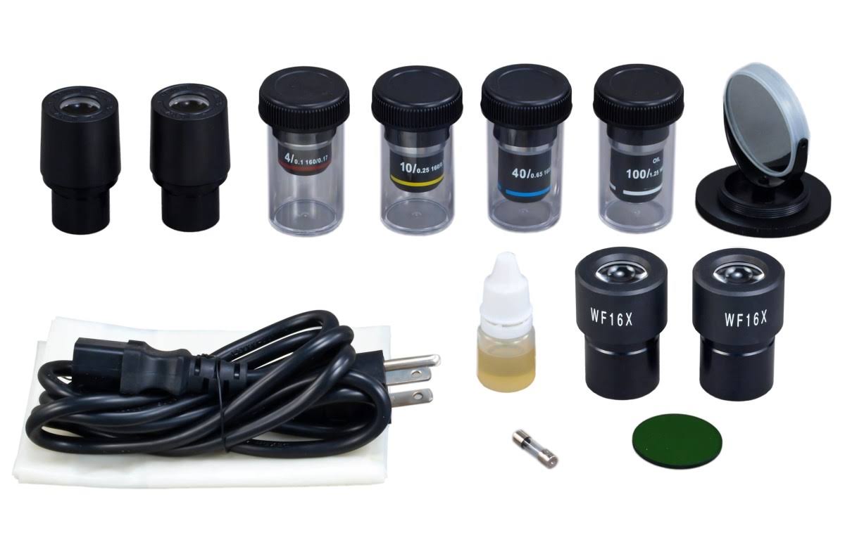 OMAX 40X-1600X Trinocular Biological Compound Microscope with Replaceable LED Light