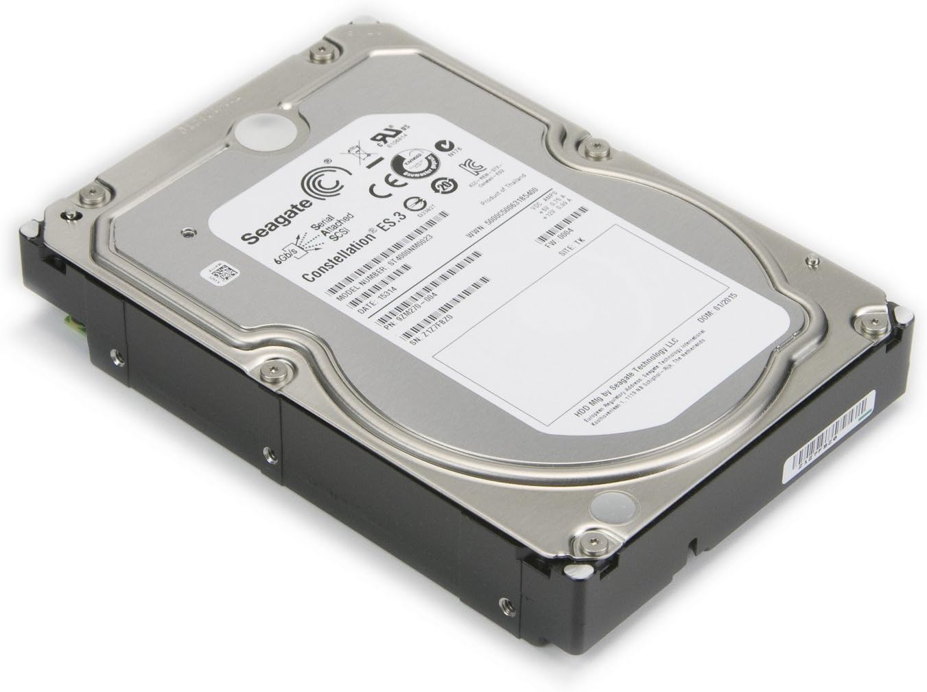 SEAGATE TECHNOLOGY ST4000NM0023 HDD 4TB 7200RPM SAS 128MB 5 YEAR WAR 20-BOX Pack of 2