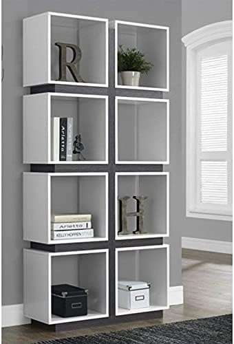 Bookcase Cube Shelf Display Open Storage Organizer Room Divider White Pack of 2