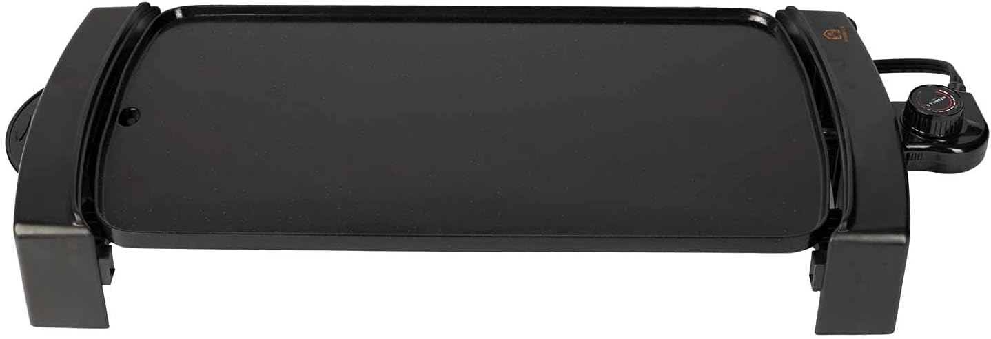 ATGRILLS Electric Indoor Grill Smokeless Stone-Derived Electric Griddle Pancake Griddle Pan 10