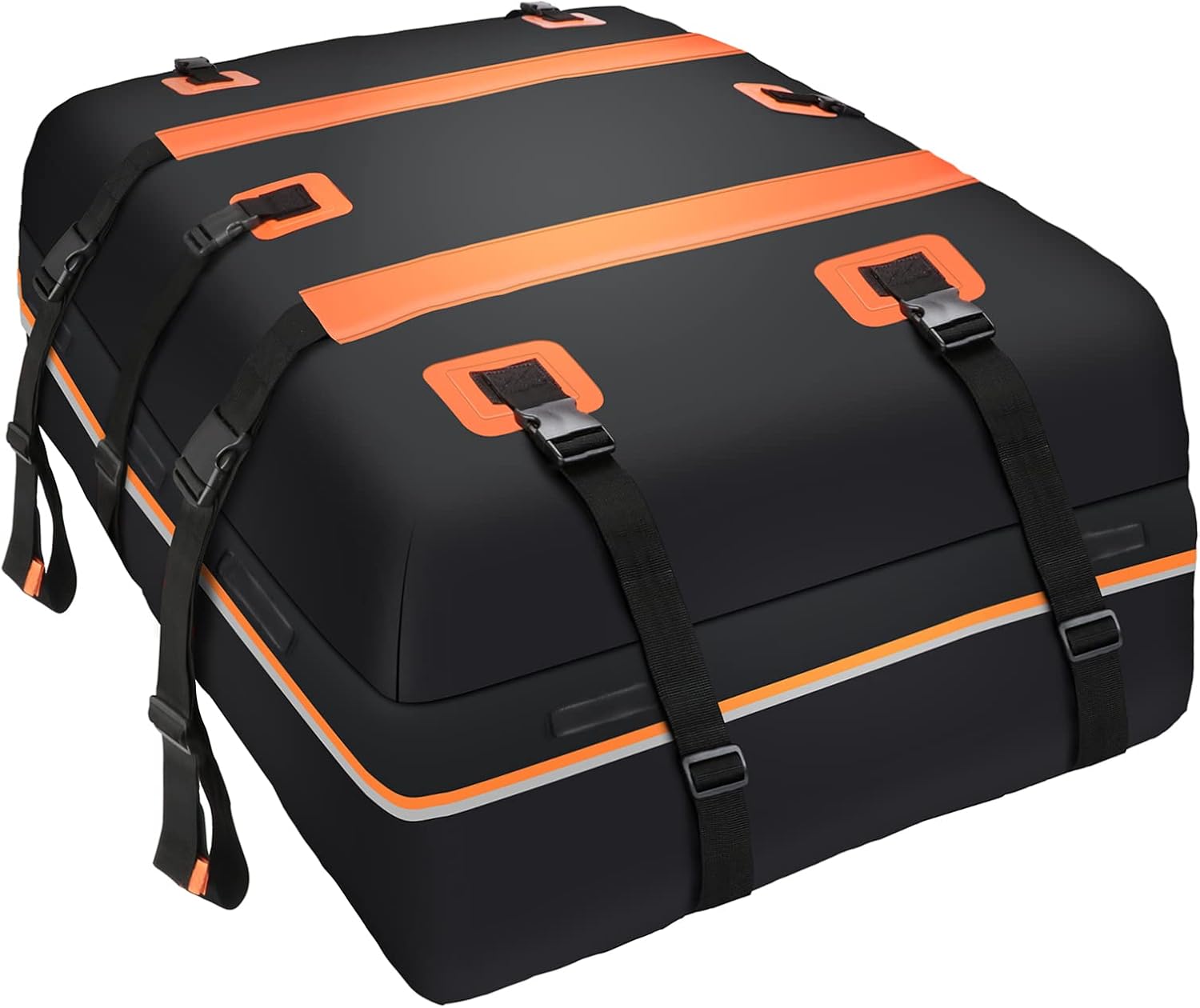 TAGMORE Rooftop Cargo Carrier Roof Bag Waterproof 20 Cubic Roof Top Car Cargo Carrier All Cars with/Without Rack Includes Anti-Slip Mat 10 Reinforced Straps 6 Door Hooks