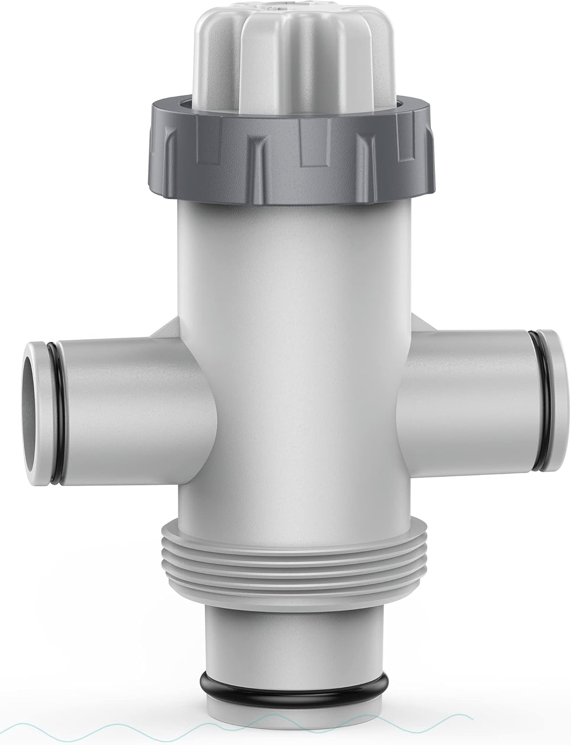 POOLHACKER Pool Fittings Dual Split Hose Plunger Valve, Pool Parts Replacement Shut-Off Valve with Dual inlets for Intex Above Ground Pool Pack of 2