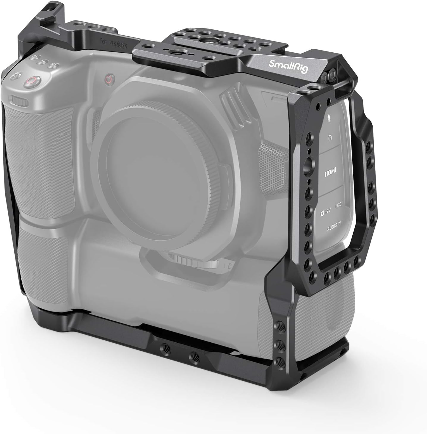SMALLRIG BMPCC 4K & 6K Cage for Blackmagic Design Pocket Cinema Camera 4K & 6K with Battery Grip Attached - 2765