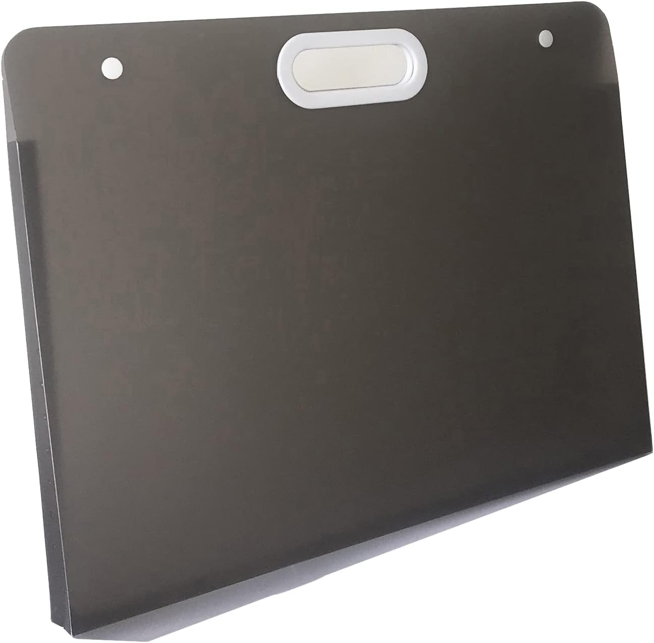 Plastic Art Portfolio, Large Art Portfolio with Handles,Waterproof Portfolio Folder for Artwork, Arts Storage Case for Drawing Sketch Photography Poster (Black 22.44 x 17.32 inch)