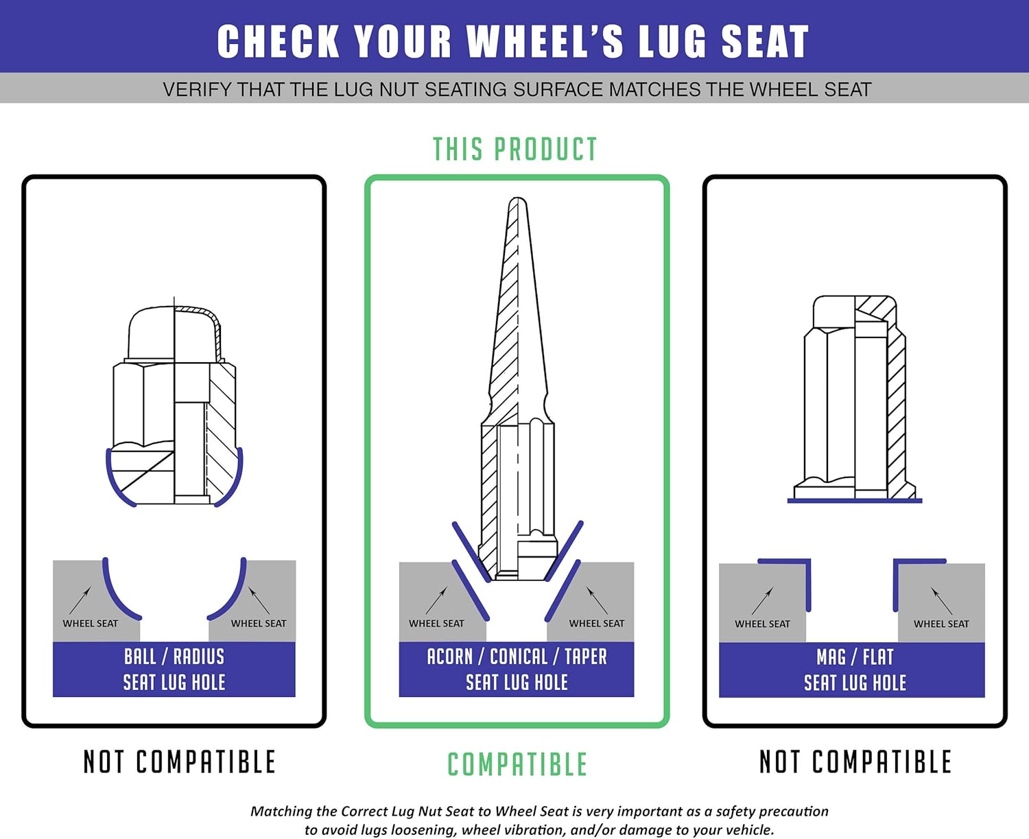 Wheel Accessories Parts Set of 24 Chrome Spiked Solid Metal Lug Nuts M14x1.5 Thread 4.4 Inch Tall Closed End Bulge Acorn Spike Lug Nut 1 Long Socket Key