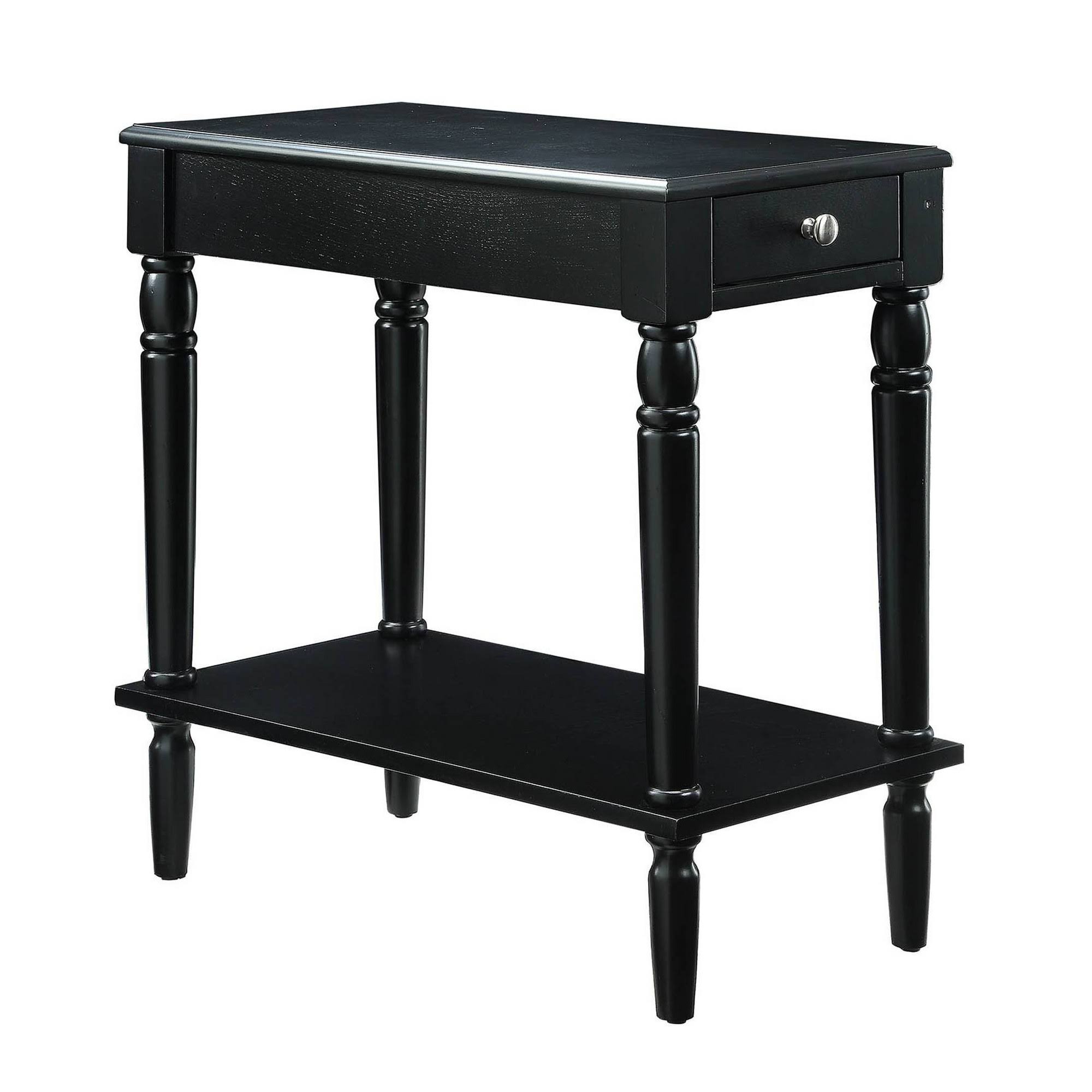 Convenience Concepts French Country End Table, Black