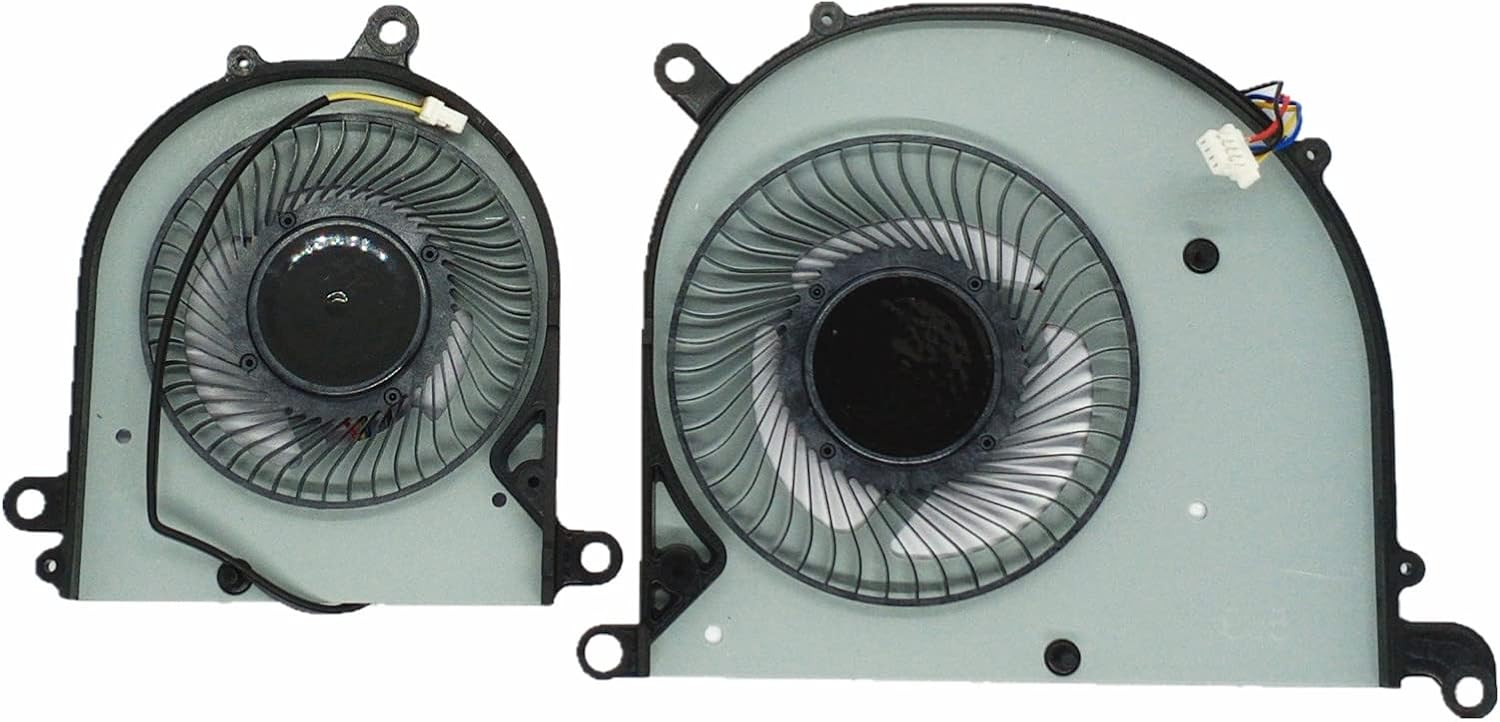 ZHAWULEEFB Replacement New CPU+GPU Cooling Fan for MSI Modern PS63 8RC 8SC GTX1050 MS-16S1 16S1-CPU 16S1-GPU DC5V 0.5A Pack of 2