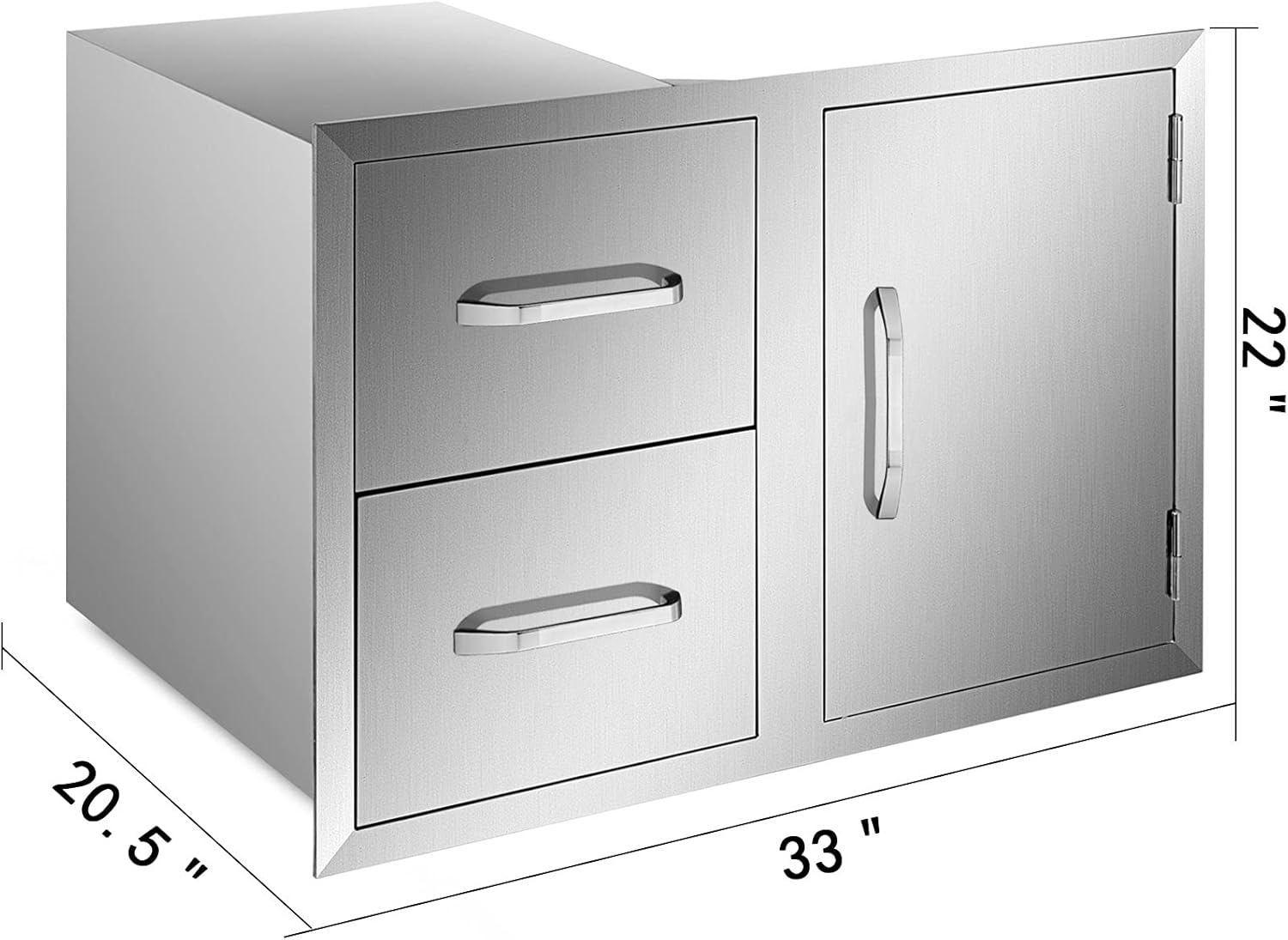 Mophorn Outdoor Kitchen Door Drawer Combo 32.5