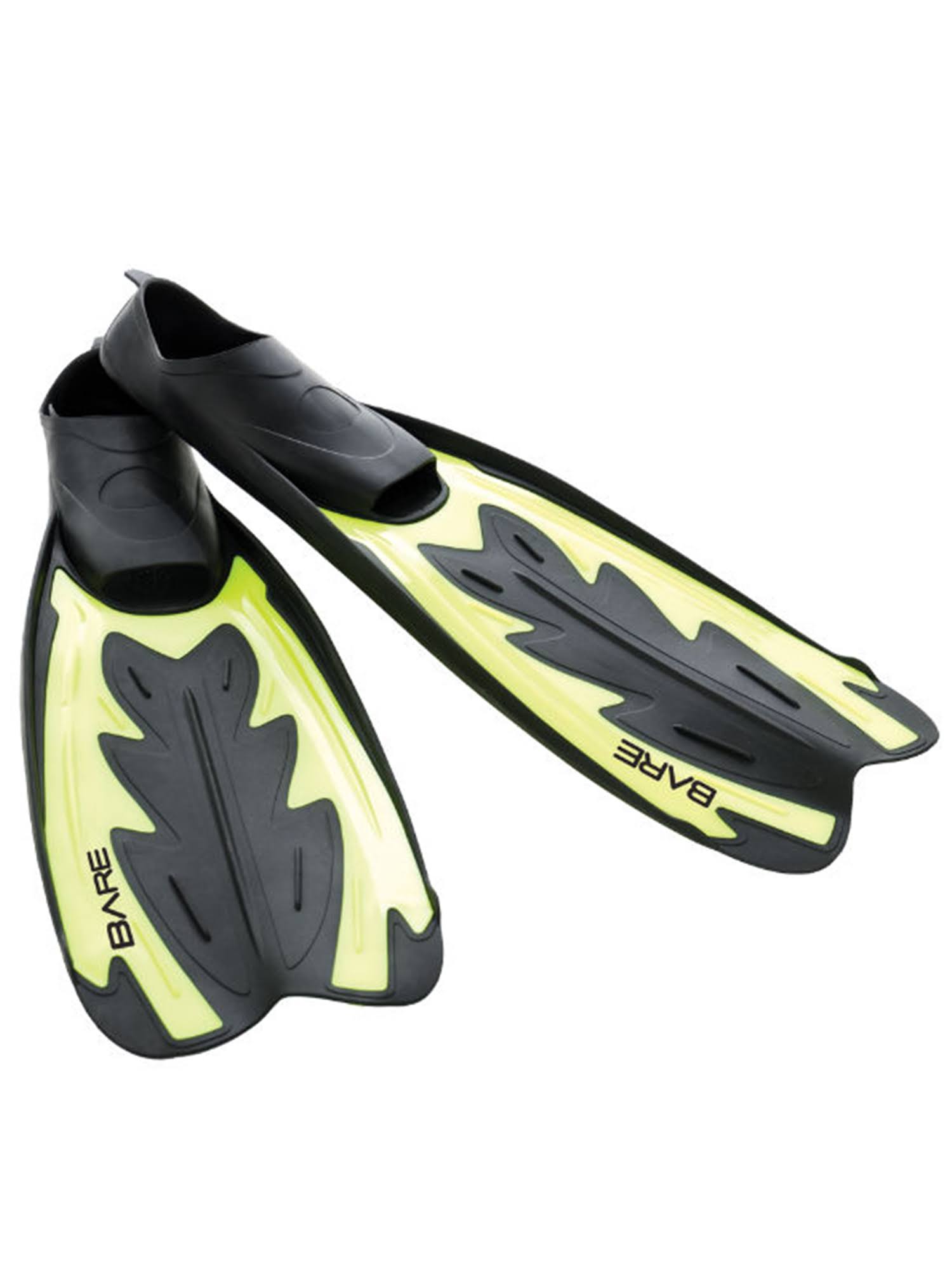 Bare Fastback Full Foot Fins (Black, Small)