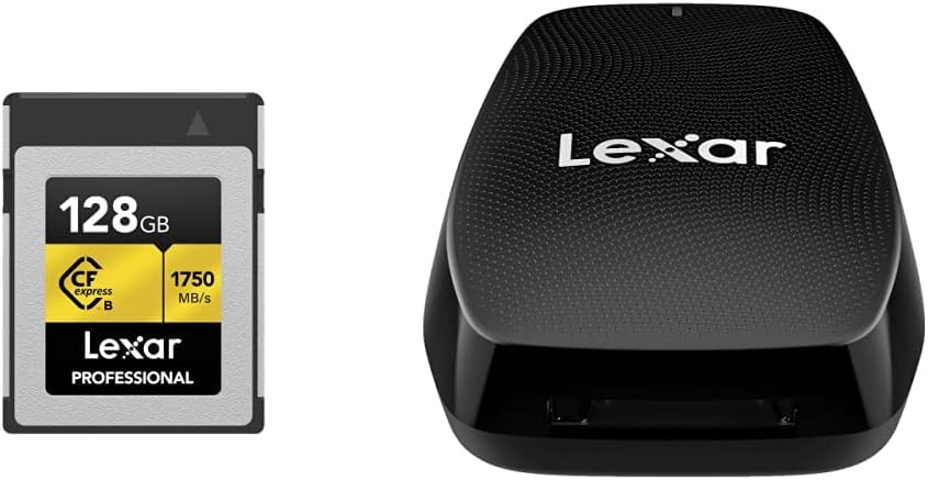 Lexar Professional 1066x 128GB CompactFlash Card, Up to 160MB/s Read, for Professional Photographer, Videographer, Enthusiast (LCF128CRBNA1066) Pack of 2