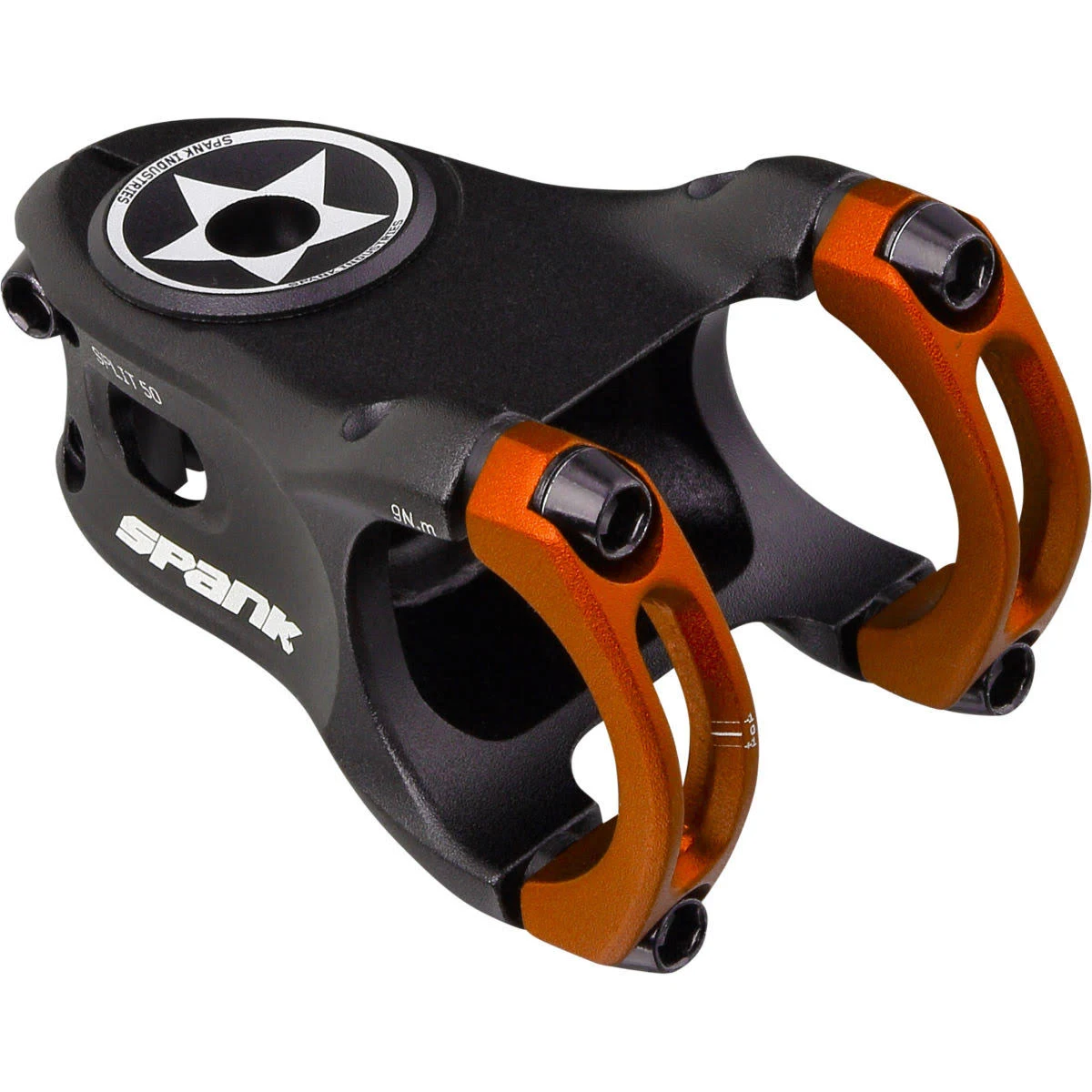 Spank Split 35 Stem 40mm Black/Orange Stems