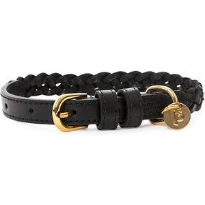 Vanderpump Pets Handwoven Dog Collar, Black, X-Small: 12-in Neck, 5/8-in Wide