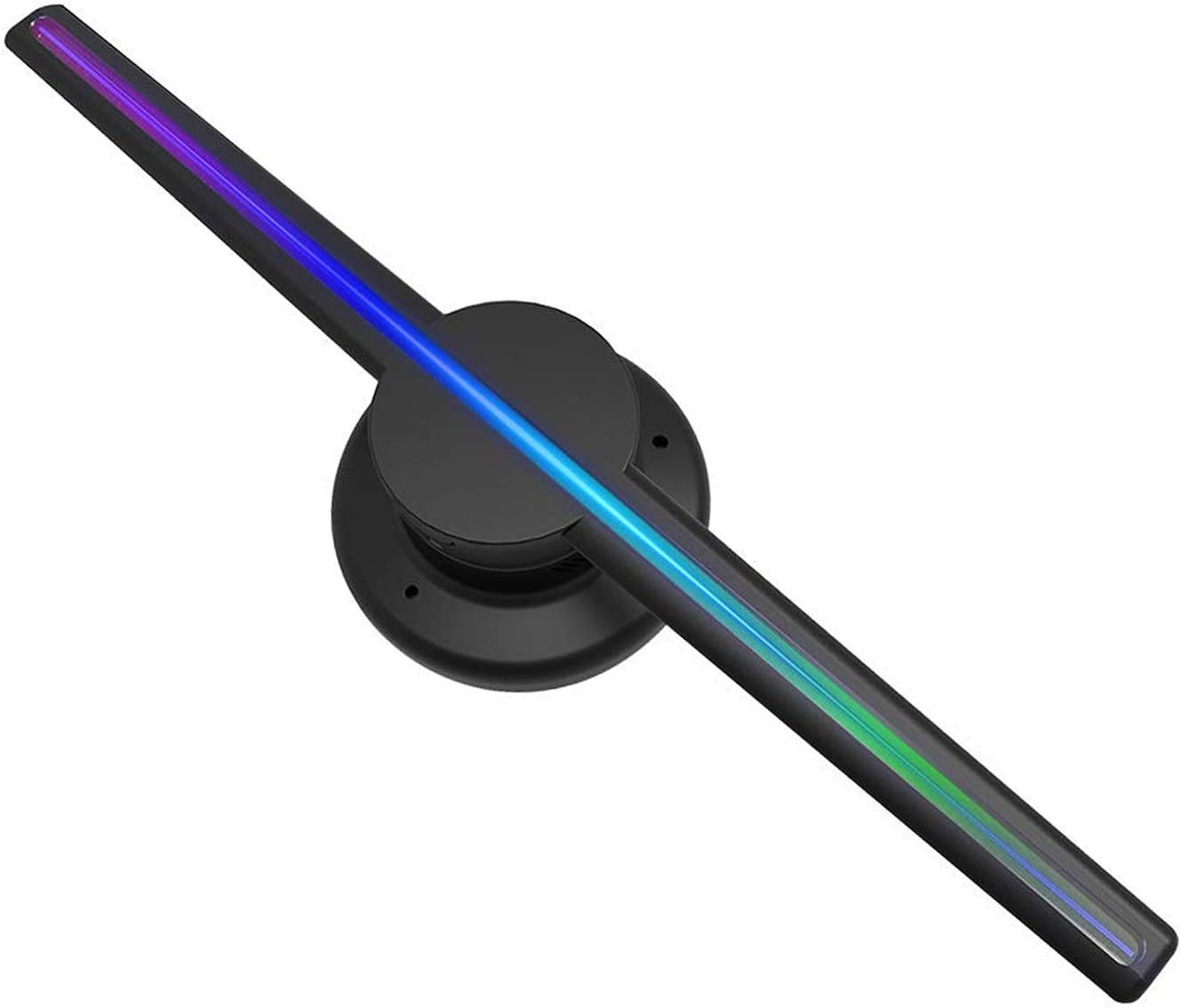 CACACOL 3D Hologram Advertising Fan 720p HD Wi-Fi Holographic Display Air Fan Video Projector 224 Lights 16.5 inch