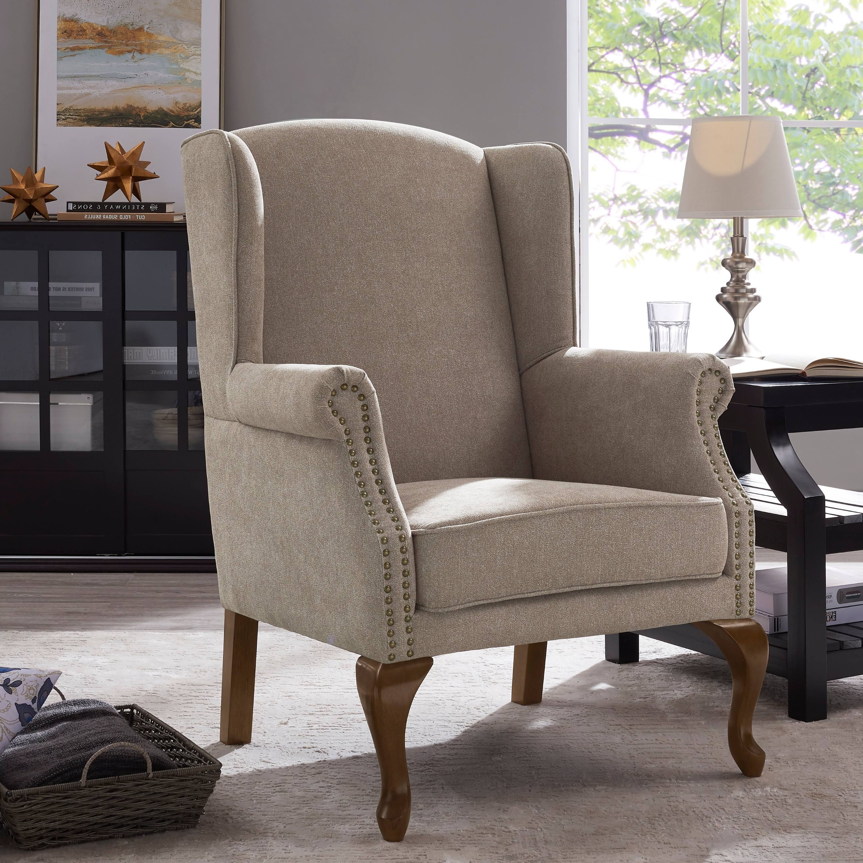 Levance Wingback Arm Chair by Greyson Living - Oatmeal