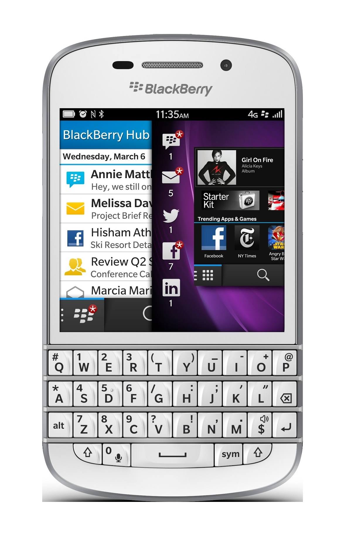 Blackberry Q10 Unlocked Cellphone 16GB White