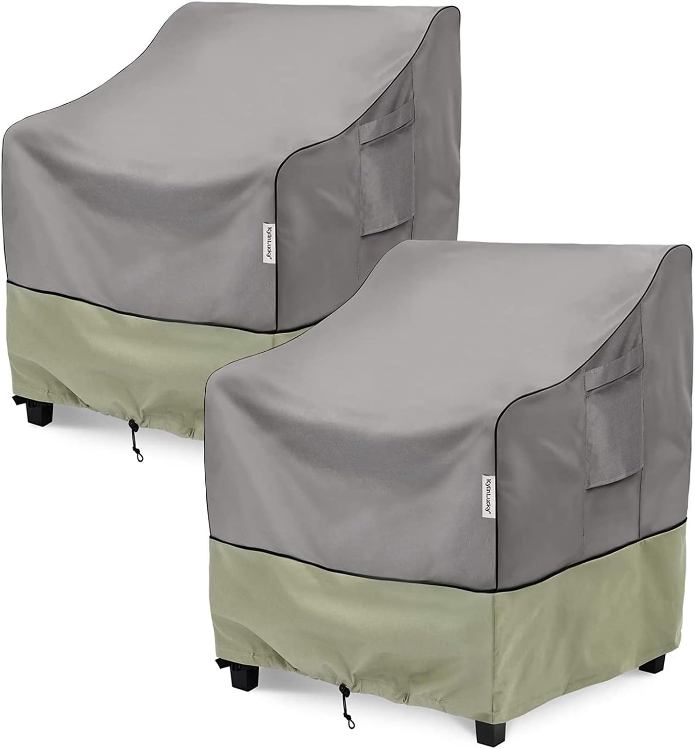 KylinLucky Patio Chair Covers Outdoor Furniture Covers Waterproof Fits up to 32W x 37D x 36H inches 2pack
