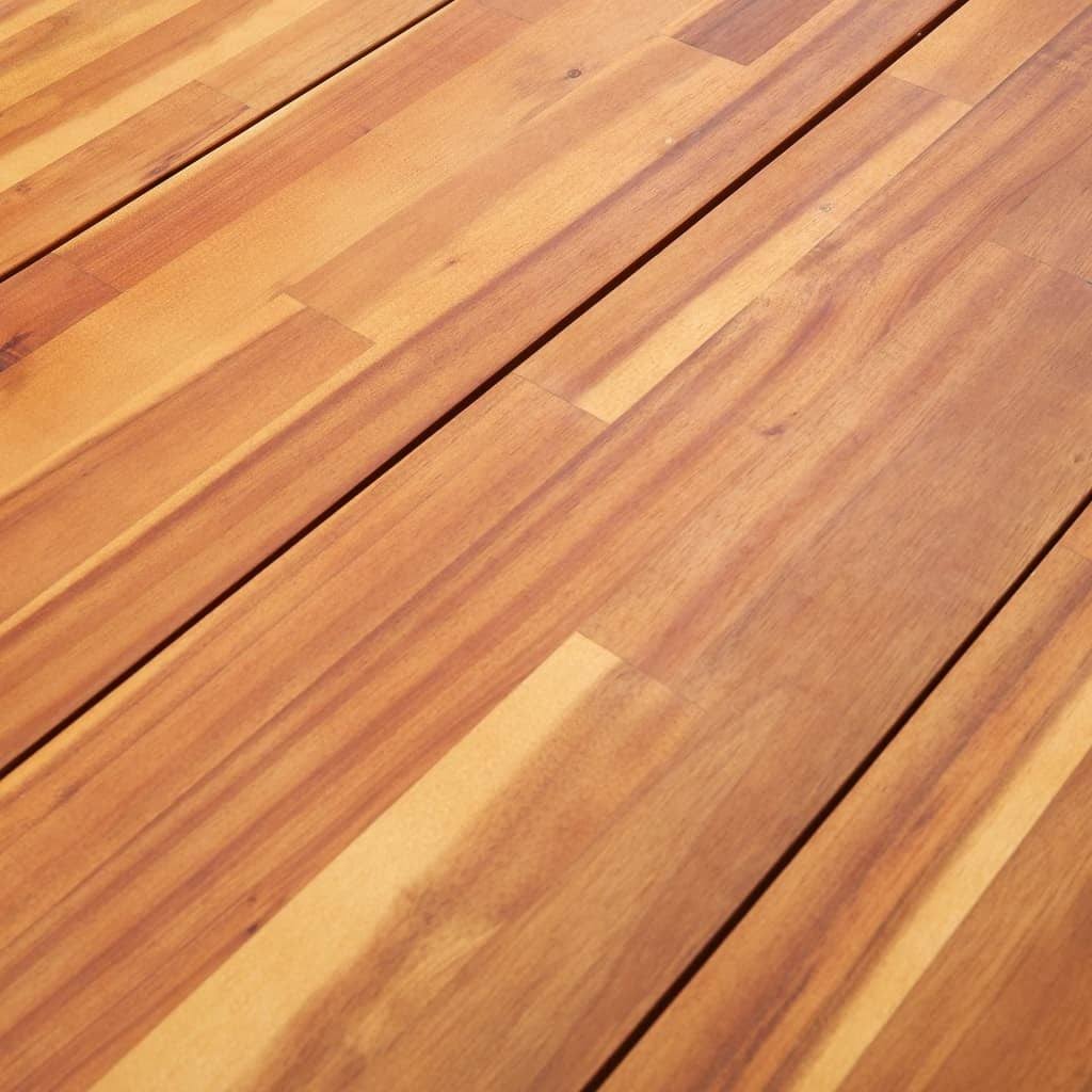 vidaXL Garden Table with Hairpin Legs 70.9x22x35.4x22x29.5x22 Solid Acacia Wood