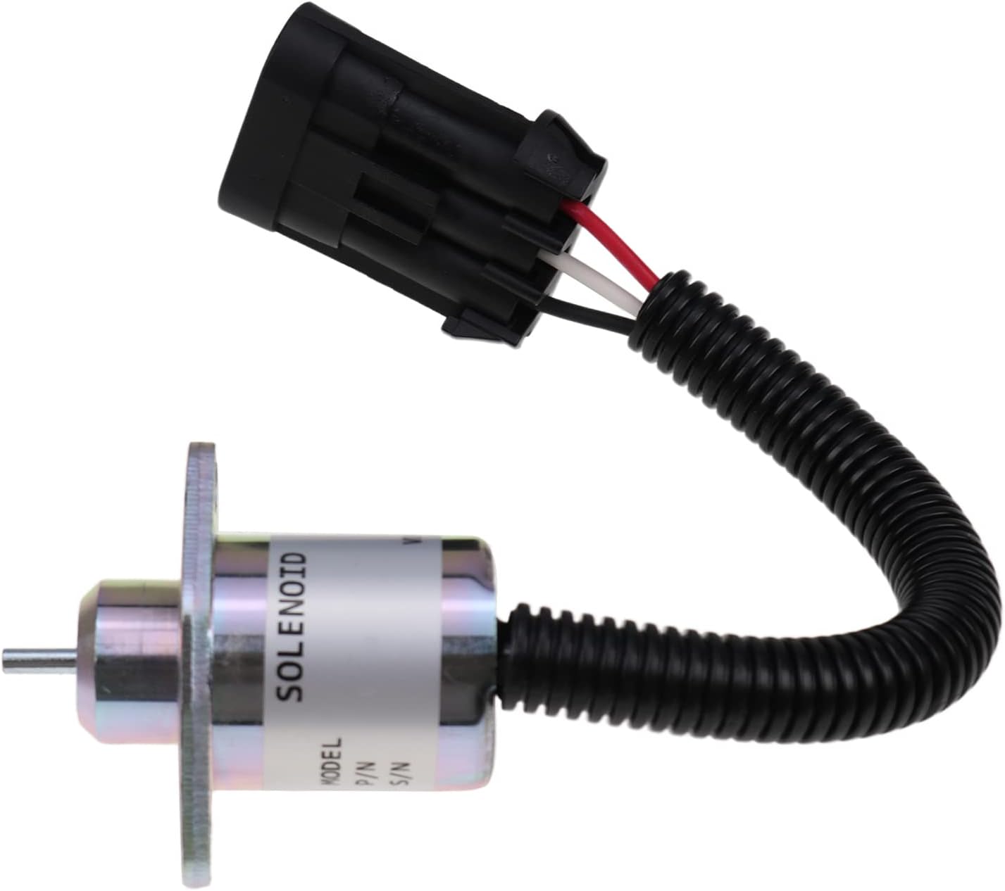 Holdia Shutoff Solenoid Valve 6670602 12V Compatible with Bobcat 463 553 S70 S100 3Pin Pack of 2